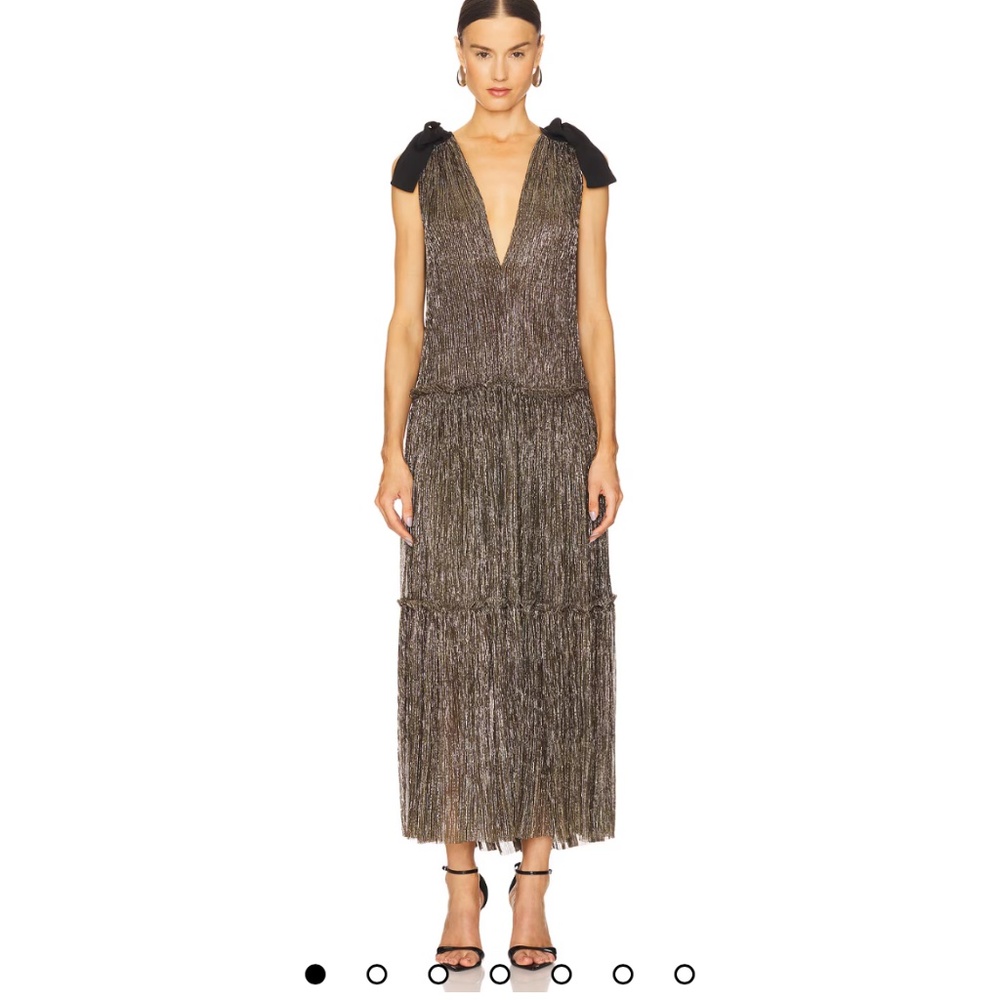 Sabina Musayev- Ray Dress: Gold